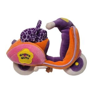 Y2K Groovy Girls Dolls Manhattan Toy Vtg Plush Groovin Scooter Moped Toy
